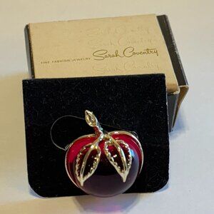 Vintage Sarah Coventry Apple Pin